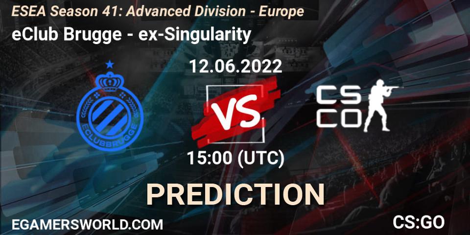 Pronósticos eClub Brugge - ex-Singularity. 12.06.22. ESEA Season 41: Advanced Division - Europe - CS2 (CS:GO)