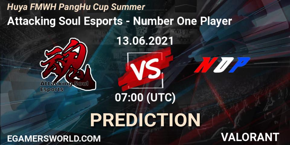 Pronósticos Attacking Soul Esports - Number One Player. 13.06.21. Huya FMWH PangHu Cup Summer - VALORANT