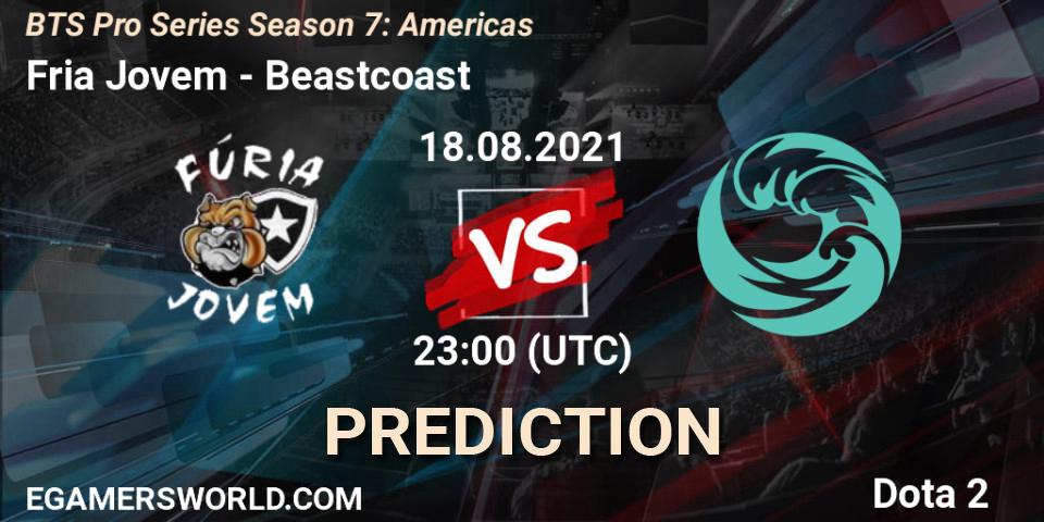 Pronósticos Fúria Jovem - Beastcoast. 18.08.2021 at 20:29. BTS Pro Series Season 7: Americas - Dota 2
