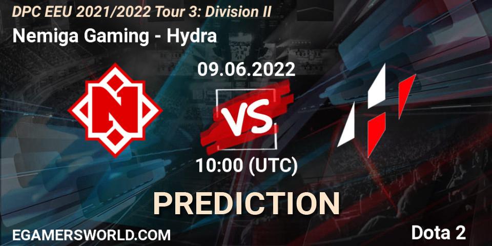 Pronósticos Nemiga Gaming - Hydra. 09.06.22. DPC EEU 2021/2022 Tour 3: Division II - Dota 2