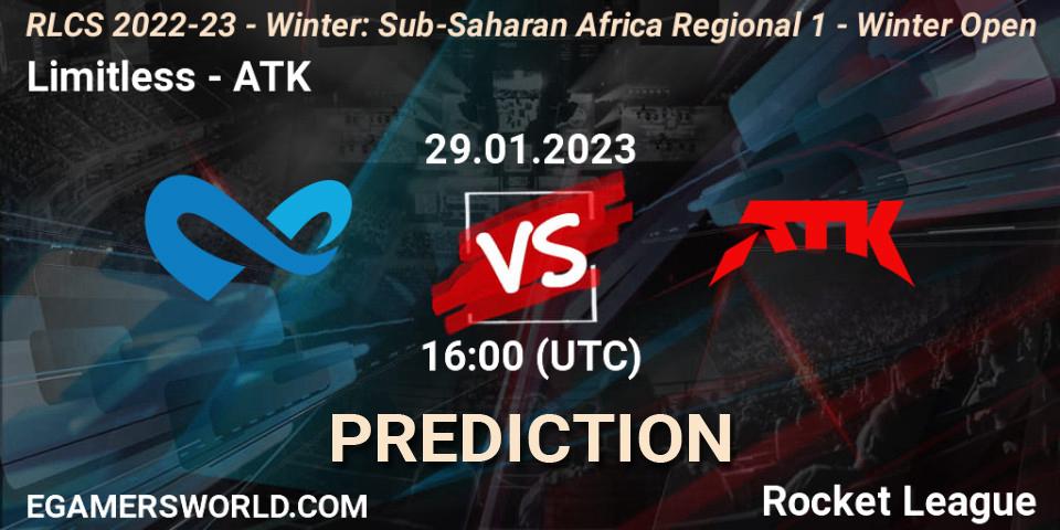 Pronósticos Limitless - ATK. 29.01.23. RLCS 2022-23 - Winter: Sub-Saharan Africa Regional 1 - Winter Open - Rocket League