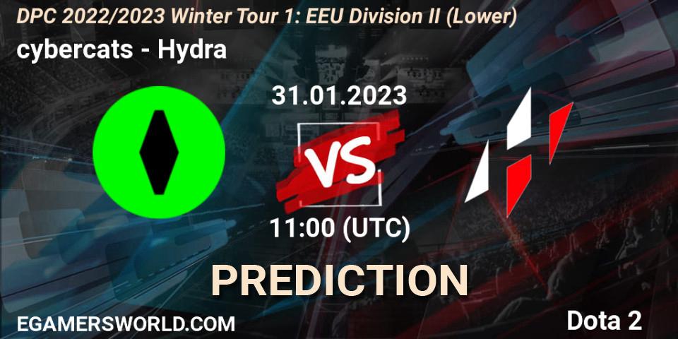 Pronósticos cybercats - Hydra. 31.01.23. DPC 2022/2023 Winter Tour 1: EEU Division II (Lower) - Dota 2