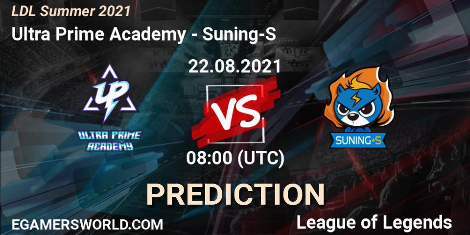 Pronósticos Ultra Prime Academy - Suning-S. 22.08.21. LDL Summer 2021 - LoL