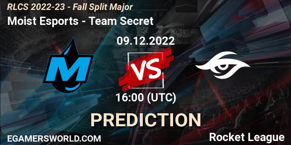 Pronósticos Moist Esports - Team Secret. 09.12.22. RLCS 2022-23 - Fall Split Major - Rocket League