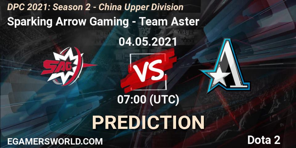 Pronósticos Sparking Arrow Gaming - Team Aster. 04.05.2021 at 06:56. DPC 2021: Season 2 - China Upper Division - Dota 2