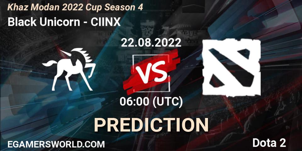 Pronósticos Black Unicorn - CIINX. 22.08.22. Khaz Modan 2022 Cup Season 4 - Dota 2