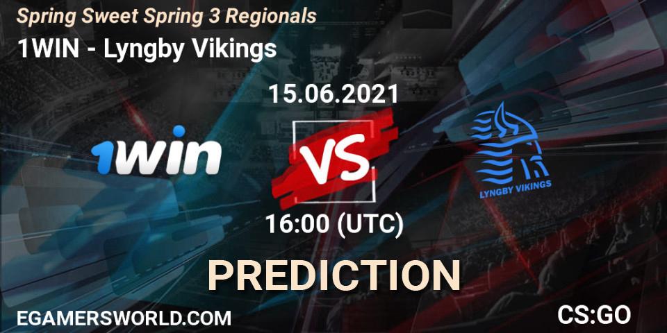 Pronósticos 1WIN - Lyngby Vikings. 15.06.2021 at 16:00. Spring Sweet Spring 3 Regionals - Counter-Strike (CS2)