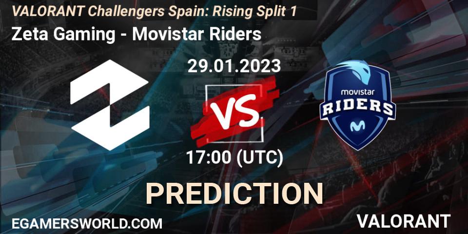 Pronósticos Zeta Gaming - Movistar Riders. 29.01.23. VALORANT Challengers 2023 Spain: Rising Split 1 - VALORANT