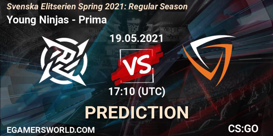 Pronósticos Young Ninjas - Prima. 19.05.21. Svenska Elitserien Spring 2021: Regular Season - CS2 (CS:GO)