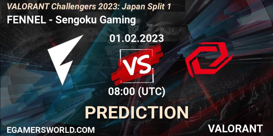 Pronósticos FENNEL - Sengoku Gaming. 01.02.23. VALORANT Challengers 2023: Japan Split 1 - VALORANT