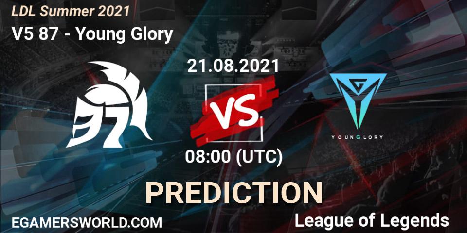 Pronósticos V5 87 - Young Glory. 21.08.21. LDL Summer 2021 - LoL