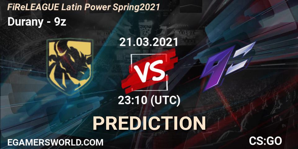 Pronósticos Durany - 9z. 21.03.2021 at 23:15. FiReLEAGUE Latin Power Spring 2021 - BLAST Premier Qualifier - Counter-Strike (CS2)