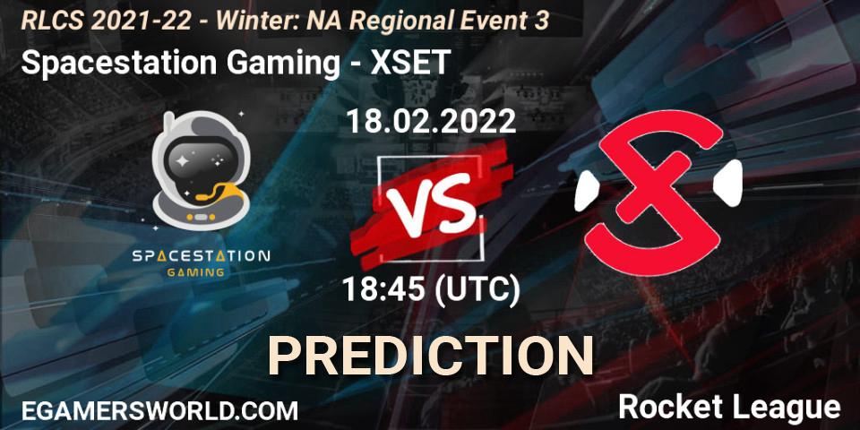 Pronósticos Spacestation Gaming - XSET. 18.02.2022 at 18:45. RLCS 2021-22 - Winter: NA Regional Event 3 - Rocket League