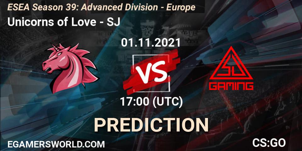Pronósticos Unicorns of Love - SJ. 01.11.21. ESEA Season 39: Advanced Division - Europe - CS2 (CS:GO)