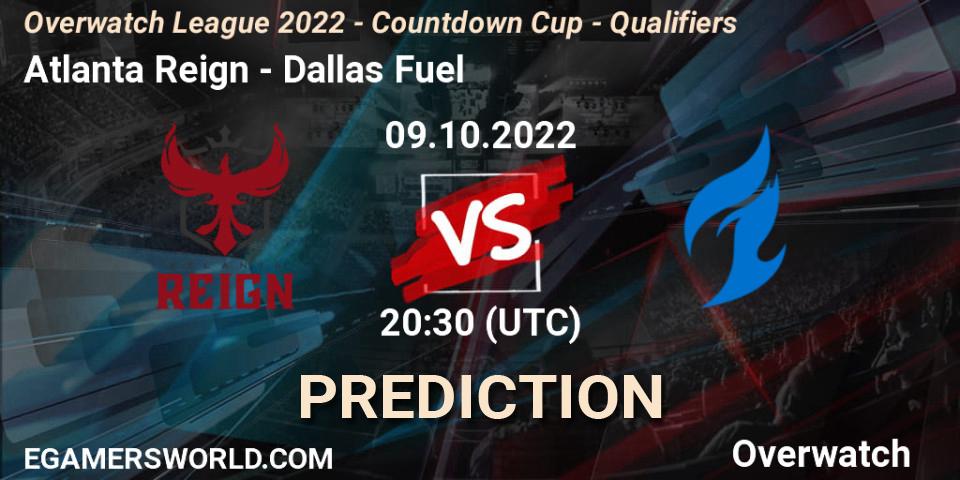 Pronósticos Atlanta Reign - Dallas Fuel. 09.10.22. Overwatch League 2022 - Countdown Cup - Qualifiers - Overwatch