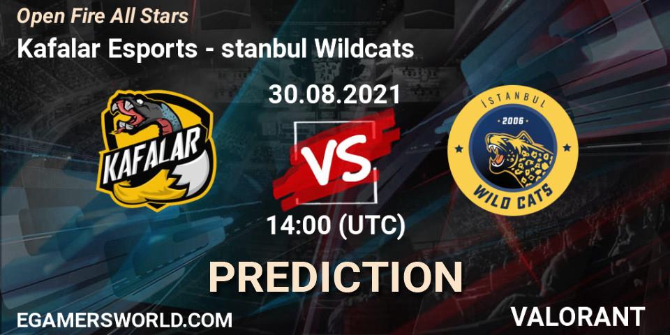 Pronósticos Kafalar Esports - İstanbul Wildcats. 30.08.2021 at 15:30. Open Fire All Stars - VALORANT