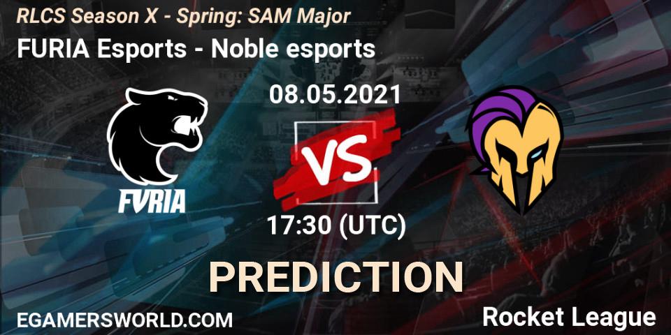 Pronósticos FURIA Esports - Noble esports. 08.05.2021 at 17:30. RLCS Season X - Spring: SAM Major - Rocket League