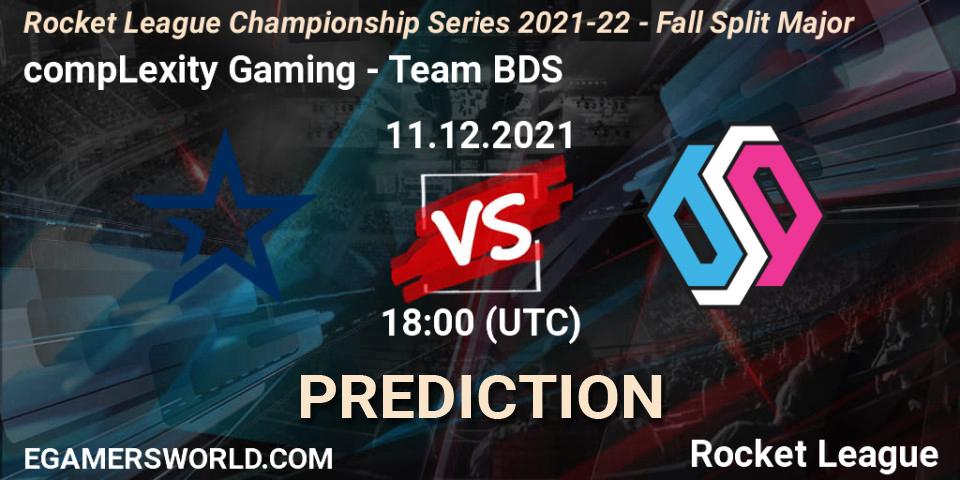 Pronósticos compLexity Gaming - Team BDS. 11.12.21. RLCS 2021-22 - Fall Split Major - Rocket League