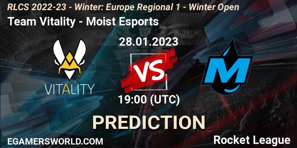 Pronósticos Team Vitality - Moist Esports. 28.01.23. RLCS 2022-23 - Winter: Europe Regional 1 - Winter Open - Rocket League