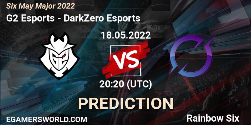 Pronósticos G2 Esports - DarkZero Esports. 18.05.2022 at 20:20. Six Charlotte Major 2022 - Rainbow Six