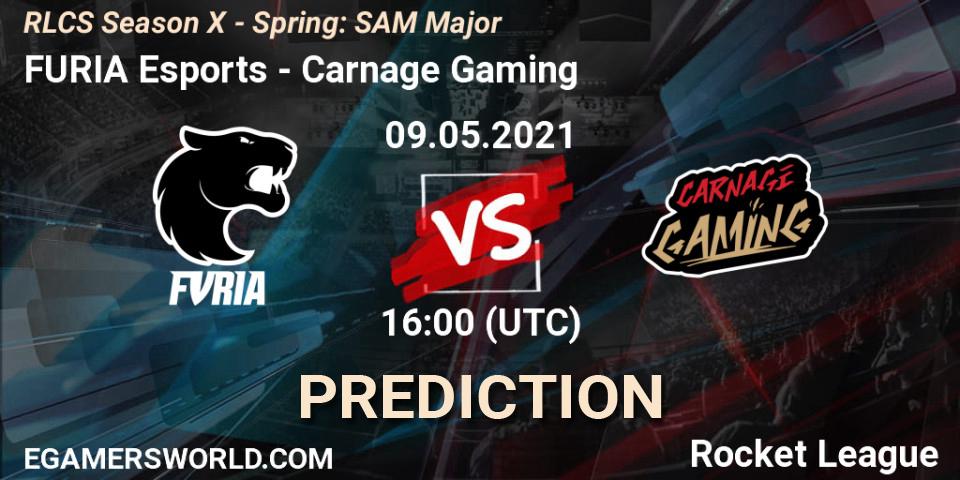 Pronósticos FURIA Esports - Carnage Gaming. 09.05.2021 at 16:00. RLCS Season X - Spring: SAM Major - Rocket League