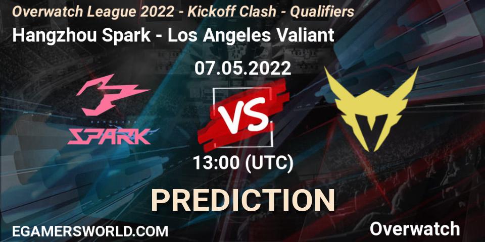 Pronósticos Hangzhou Spark - Los Angeles Valiant. 22.05.22. Overwatch League 2022 - Kickoff Clash - Qualifiers - Overwatch