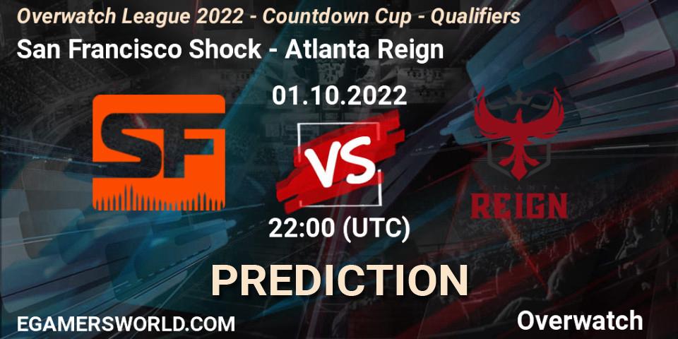 Pronósticos San Francisco Shock - Atlanta Reign. 01.10.22. Overwatch League 2022 - Countdown Cup - Qualifiers - Overwatch