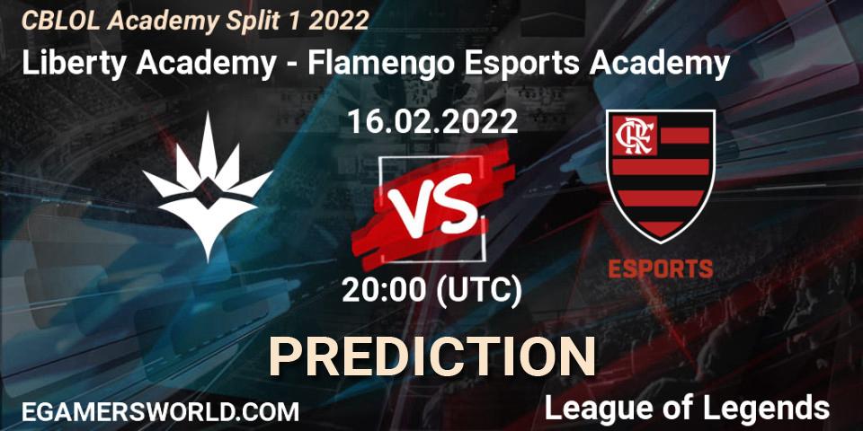 Pronósticos Liberty Academy - Flamengo Esports Academy. 16.02.2022 at 20:00. CBLOL Academy Split 1 2022 - LoL