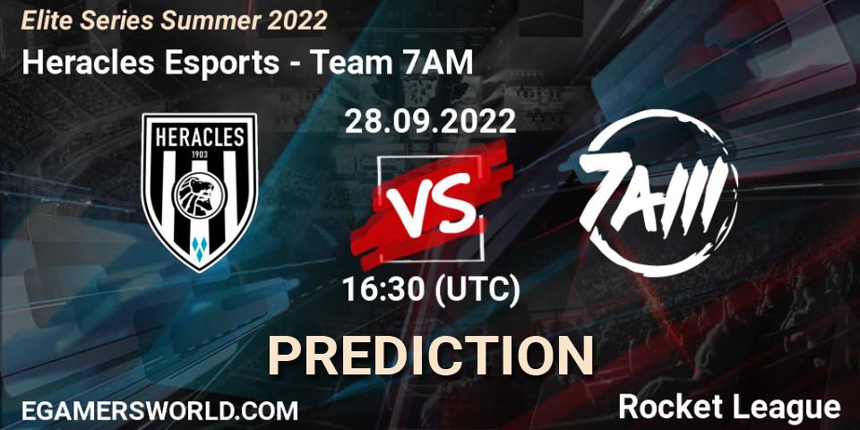 Pronósticos Heracles Esports - Team 7AM. 28.09.2022 at 16:30. Elite Series Summer 2022 - Rocket League