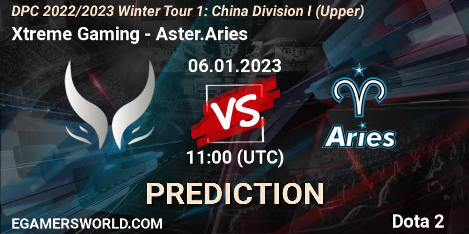 Pronósticos Xtreme Gaming - Aster.Aries. 06.01.23. DPC 2022/2023 Winter Tour 1: CN Division I (Upper) - Dota 2