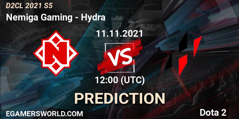 Pronósticos Nemiga Gaming - Hydra. 11.11.2021 at 12:07. Dota 2 Champions League 2021 Season 5 - Dota 2