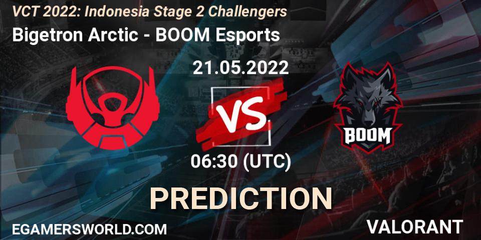 Pronósticos Bigetron Arctic - BOOM Esports. 21.05.2022 at 07:00. VCT 2022: Indonesia Stage 2 Challengers - VALORANT