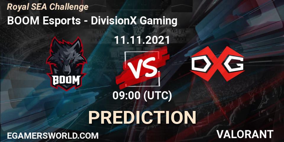 Pronósticos BOOM Esports - DivisionX Gaming. 11.11.2021 at 09:00. Royal SEA Challenge - VALORANT
