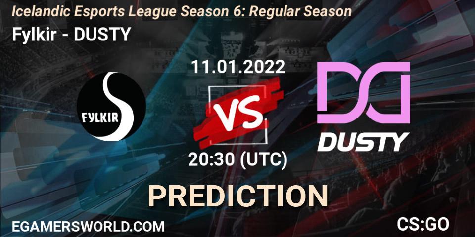 Pronósticos Fylkir - DUSTY. 11.01.2022 at 20:30. Icelandic Esports League Season 6: Regular Season - Counter-Strike (CS2)