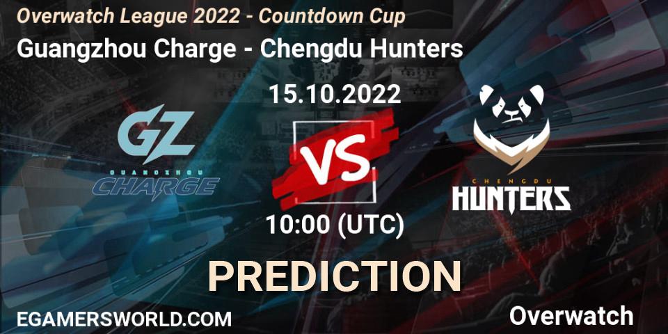 Pronósticos Guangzhou Charge - Chengdu Hunters. 15.10.22. Overwatch League 2022 - Countdown Cup - Overwatch