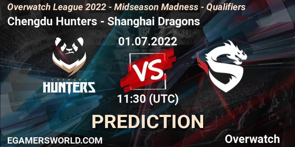 Pronósticos Chengdu Hunters - Shanghai Dragons. 08.07.22. Overwatch League 2022 - Midseason Madness - Qualifiers - Overwatch