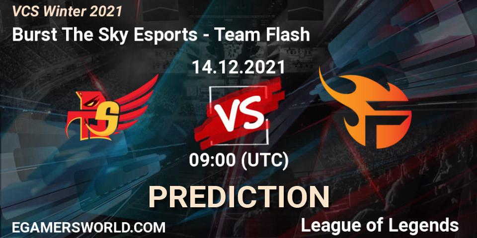 Pronósticos Burst The Sky Esports - Team Flash. 14.12.2021 at 09:00. VCS Winter 2021 - LoL