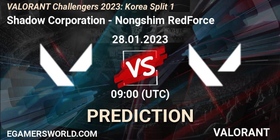 Pronósticos Shadow Corporation - Nongshim RedForce. 28.01.23. VALORANT Challengers 2023: Korea Split 1 - VALORANT