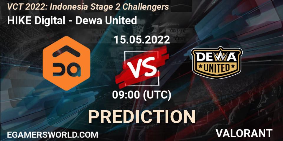 Pronósticos HIKE Digital - Dewa United. 15.05.2022 at 09:00. VCT 2022: Indonesia Stage 2 Challengers - VALORANT