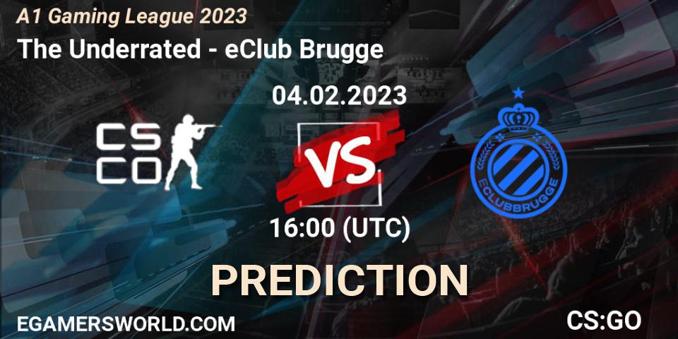 Pronósticos The Underrated - eClub Brugge. 04.02.23. A1 Gaming League 2023 - CS2 (CS:GO)
