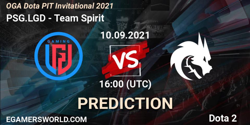 Pronósticos PSG.LGD - Team Spirit. 10.09.2021 at 16:01. OGA Dota PIT Invitational 2021 - Dota 2