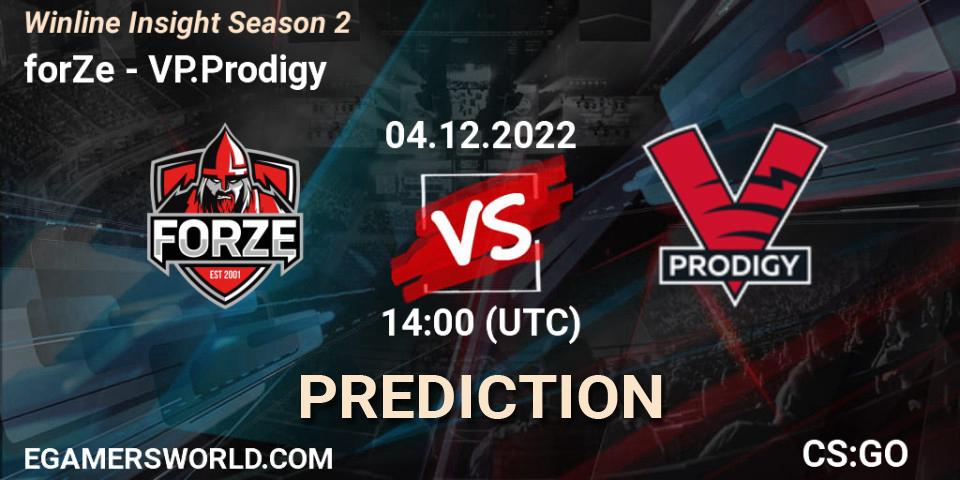 Pronósticos forZe - VP.Prodigy. 04.12.22. Winline Insight Season 2 - CS2 (CS:GO)