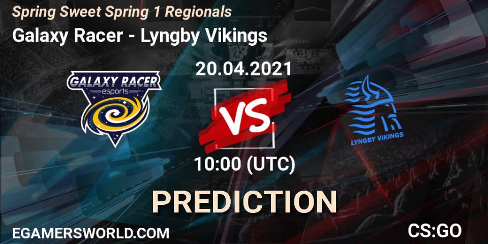 Pronósticos Galaxy Racer - Lyngby Vikings. 20.04.2021 at 10:00. Spring Sweet Spring 1 Regionals - Counter-Strike (CS2)