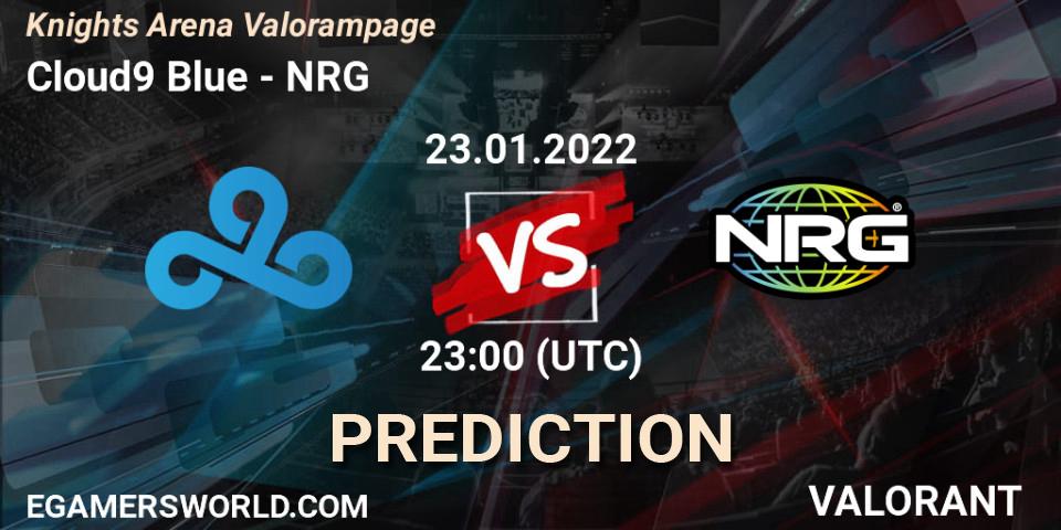 Pronósticos Cloud9 Blue - NRG. 23.01.2022 at 23:00. Knights Arena Valorampage - VALORANT