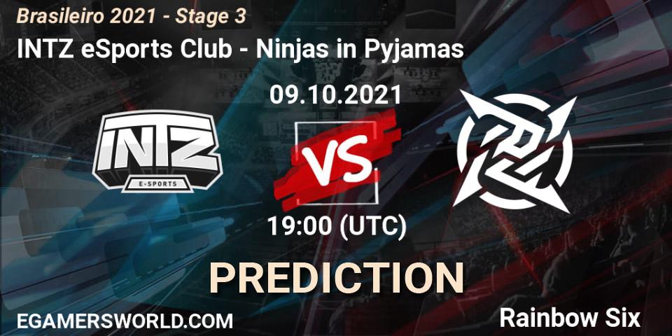 Pronósticos INTZ eSports Club - Ninjas in Pyjamas. 09.10.21. Brasileirão 2021 - Stage 3 - Rainbow Six