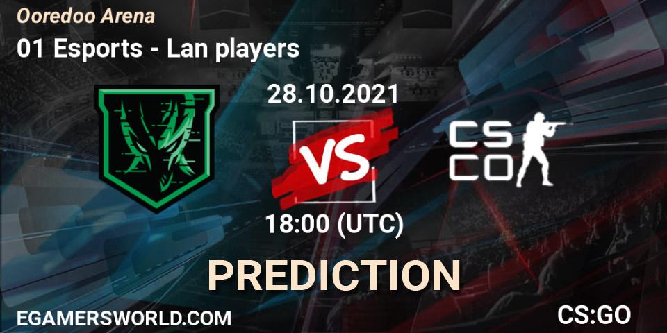 Pronósticos 01 Esports - Lan players. 28.10.21. Ooredoo Arena - CS2 (CS:GO)