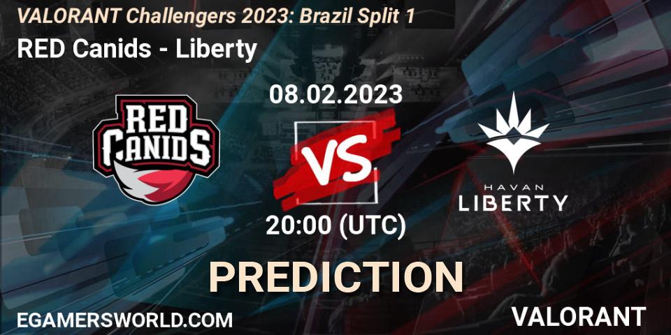 Pronósticos RED Canids - Liberty. 08.02.23. VALORANT Challengers 2023: Brazil Split 1 - VALORANT