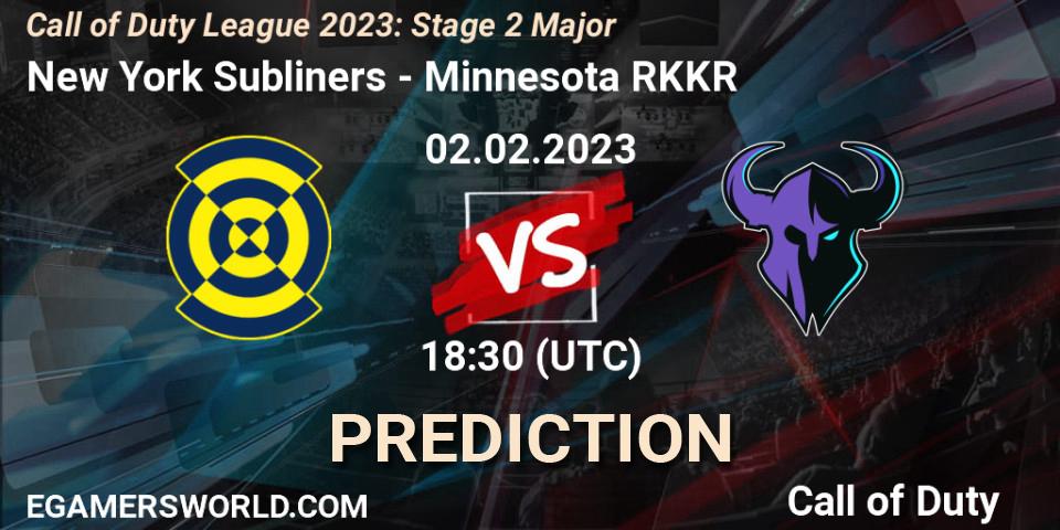 Pronósticos New York Subliners - Minnesota RØKKR. 02.02.23. Call of Duty League 2023: Stage 2 Major - Call of Duty