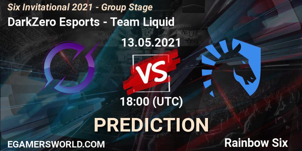 Pronósticos DarkZero Esports - Team Liquid. 13.05.2021 at 18:00. Six Invitational 2021 - Group Stage - Rainbow Six