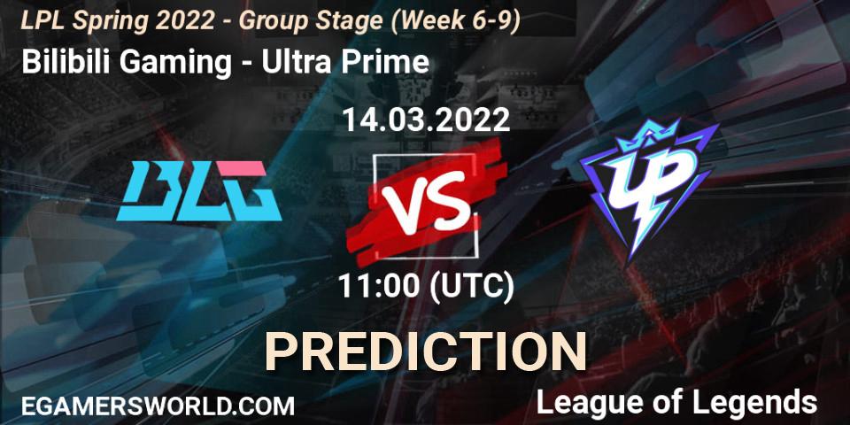 Pronósticos Bilibili Gaming - Ultra Prime. 14.03.22. LPL Spring 2022 - Group Stage (Week 6-9) - LoL